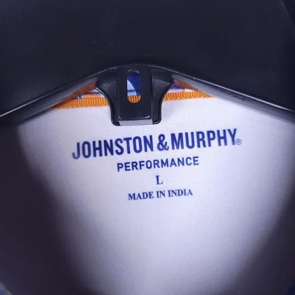 Johnston & Murphy Shirt Mens Large Cocktail Print Performance Button Down - Picture 9 of 11